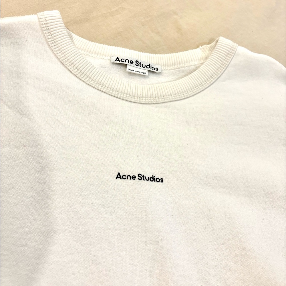 Acne Studios White Thick Sweatshirt